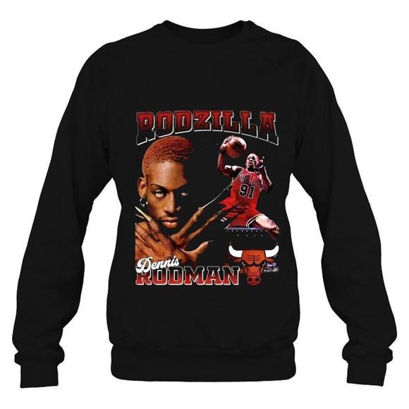 Other - Rodzilla Dennis Rodman The Worm Chicago Bulls Basketball Sweatshirt